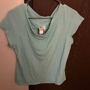 Coldwater Creek Women's Light Blue Blouse XL
